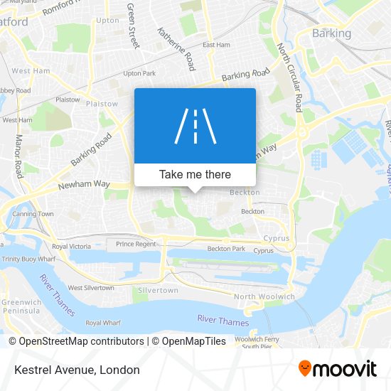 Kestrel Avenue map