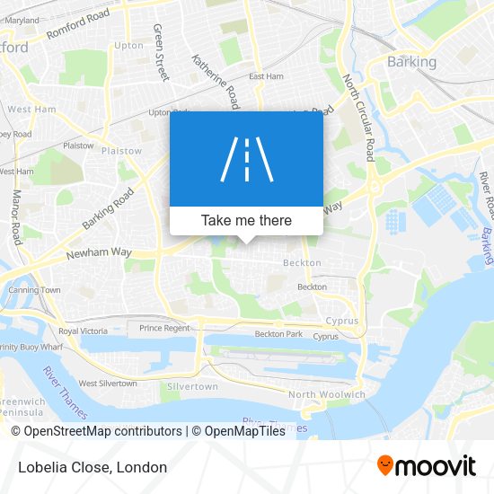 Lobelia Close map