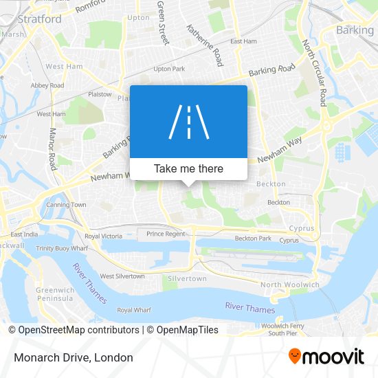 Monarch Drive map