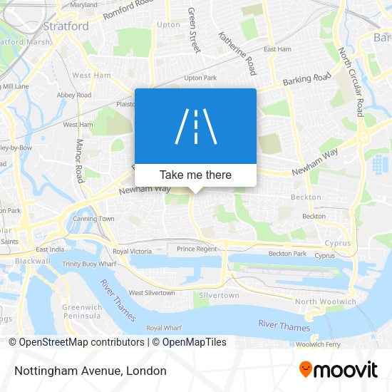 Nottingham Avenue map
