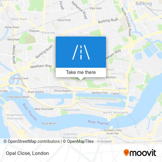 Opal Close map