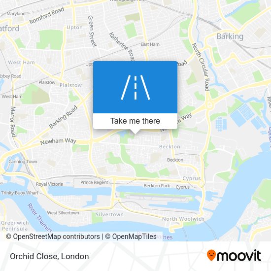 Orchid Close map