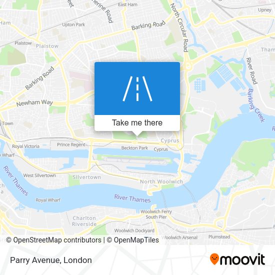 Parry Avenue map