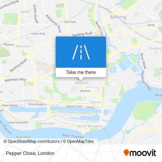 Pepper Close map
