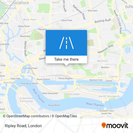 Ripley Road map