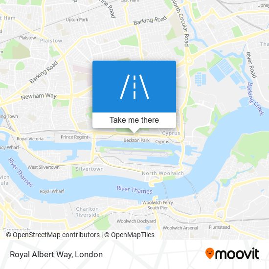 Royal Albert Way map