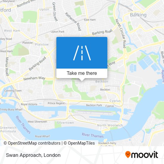 Swan Approach map