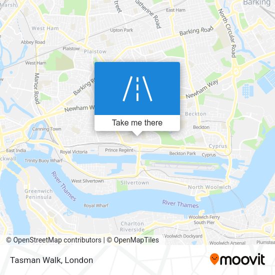 Tasman Walk map