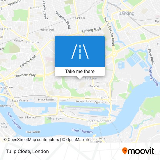 Tulip Close map