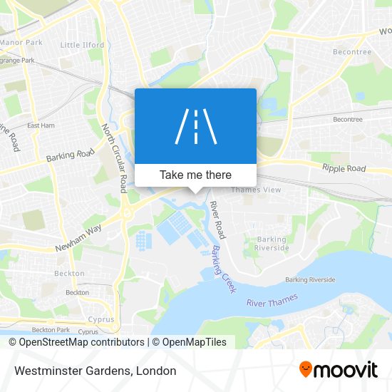 Westminster Gardens map