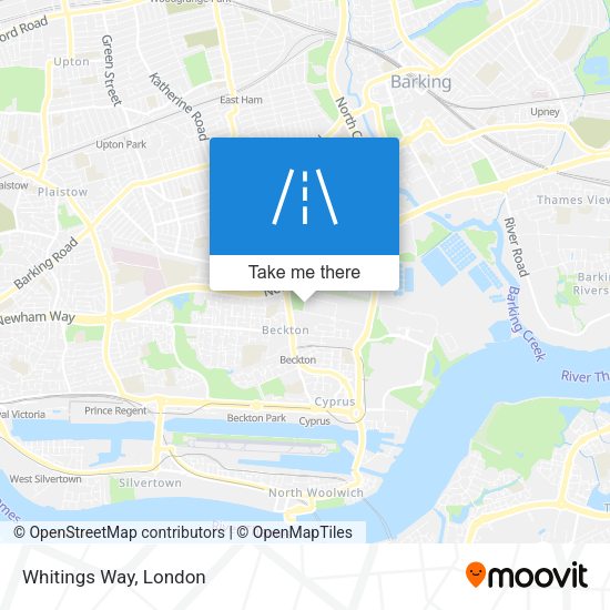 Whitings Way map