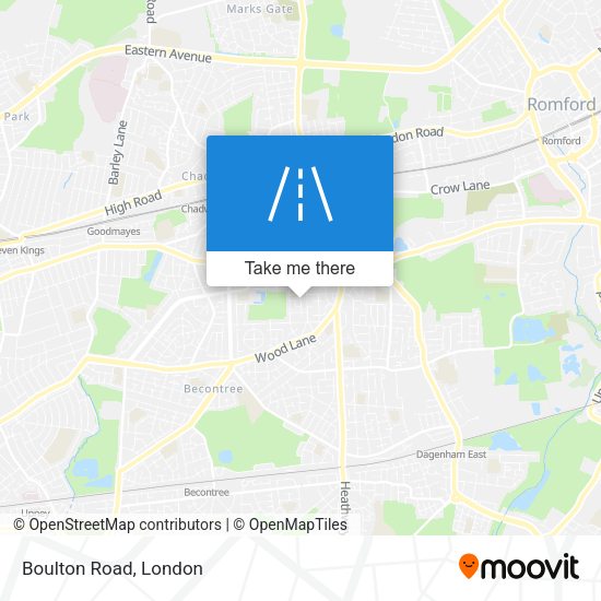 Boulton Road map