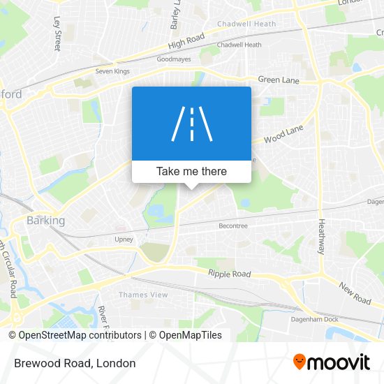 Brewood Road map
