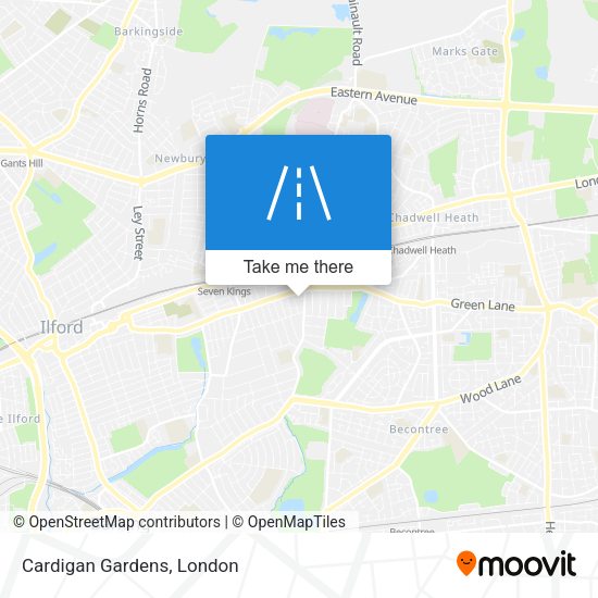 Cardigan Gardens map