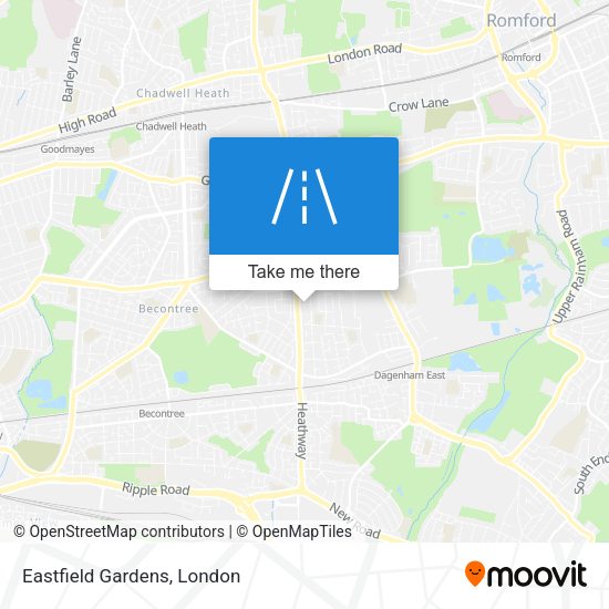 Eastfield Gardens map