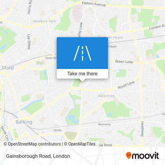 Gainsborough Road map