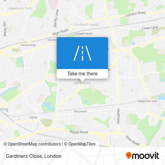 Gardiners Close map