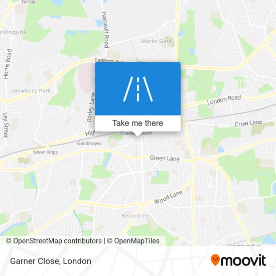 Garner Close map