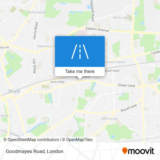 Goodmayes Road map