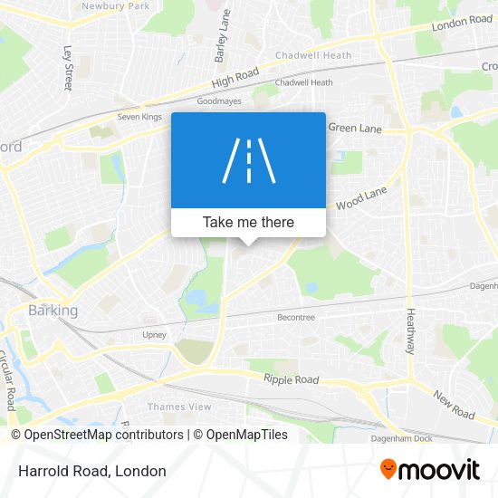 Harrold Road map