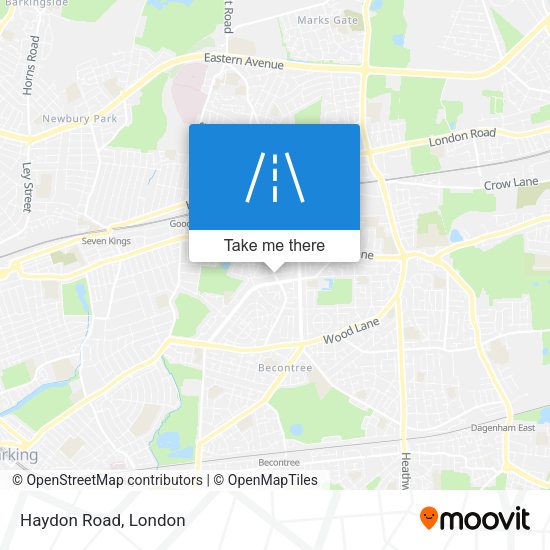 Haydon Road map