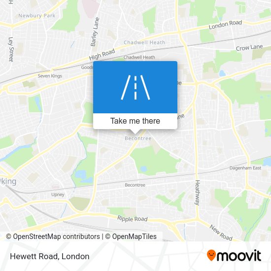 Hewett Road map