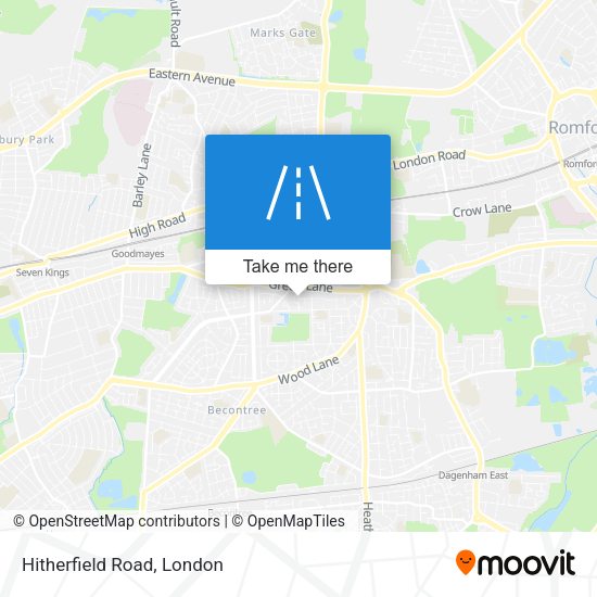 Hitherfield Road map