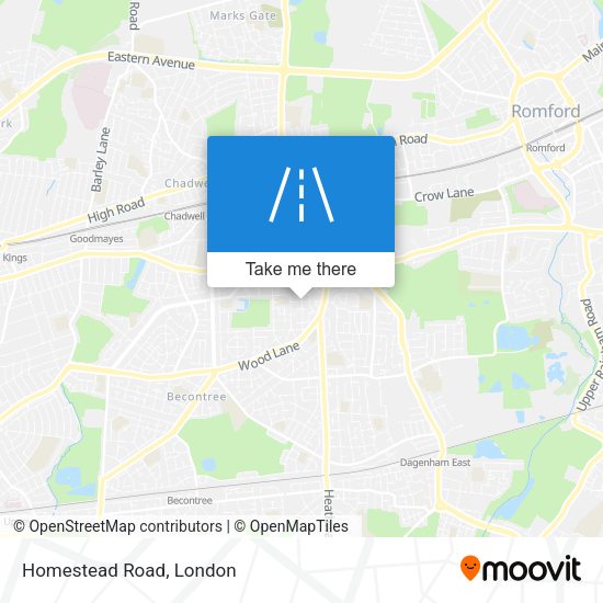 Homestead Road map