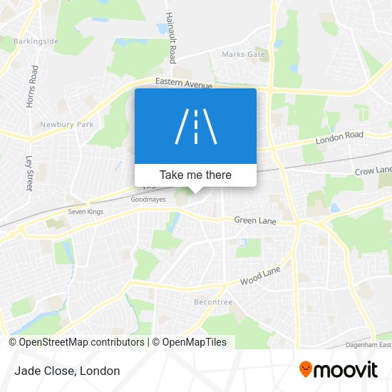 Jade Close map