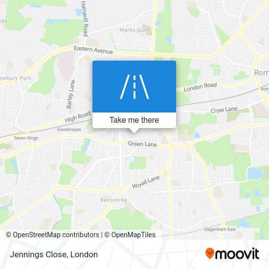 Jennings Close map
