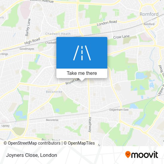 Joyners Close map
