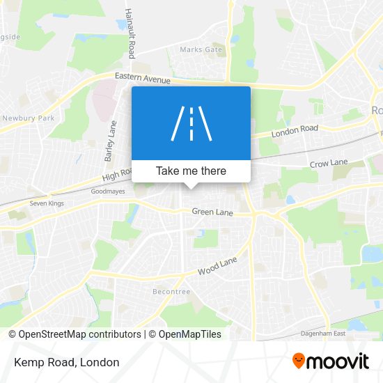 Kemp Road map
