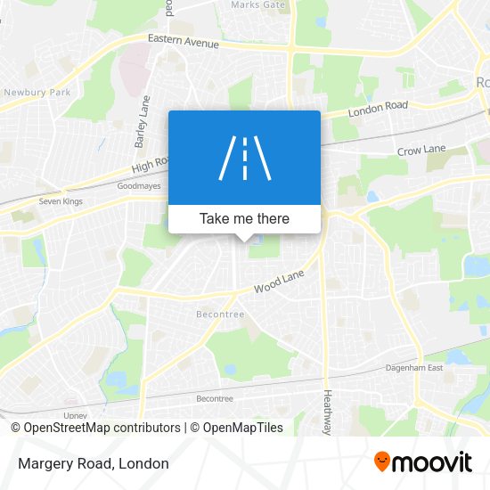 Margery Road map