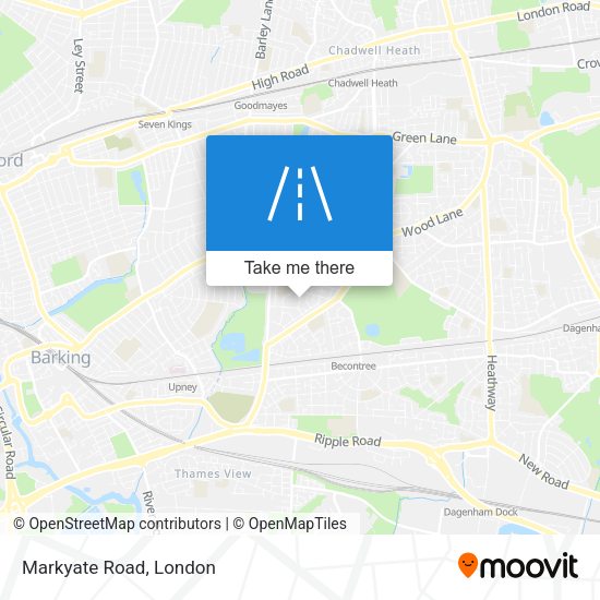 Markyate Road map
