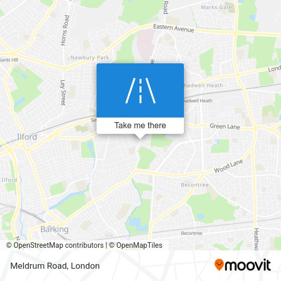 Meldrum Road map
