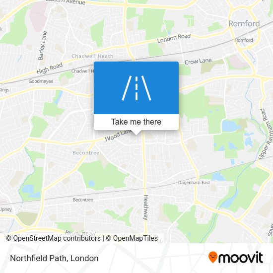 Northfield Path map