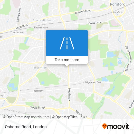Osborne Road map
