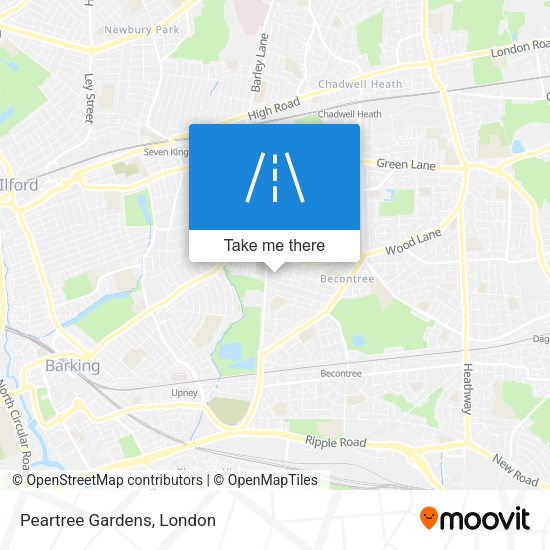 Peartree Gardens map