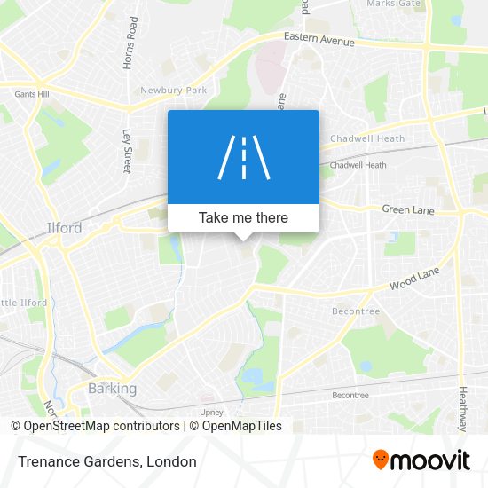 Trenance Gardens map
