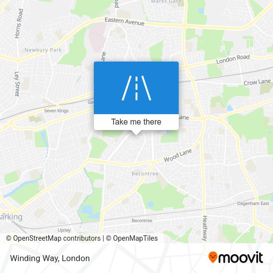 Winding Way map