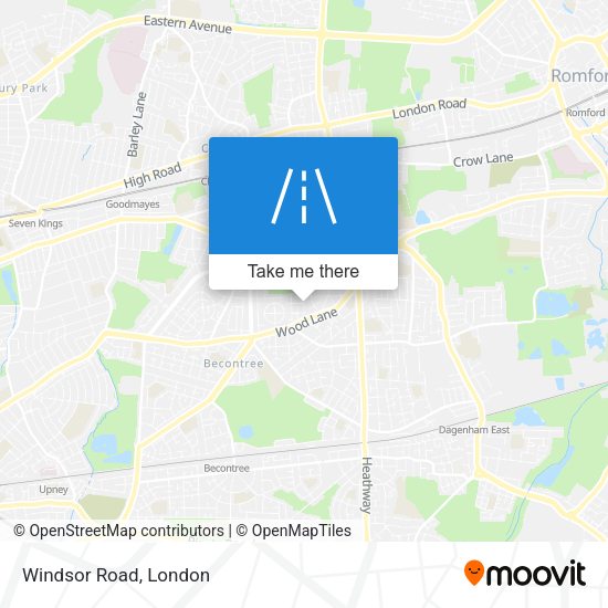 Windsor Road map