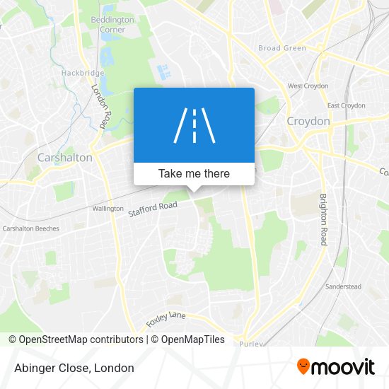 Abinger Close map