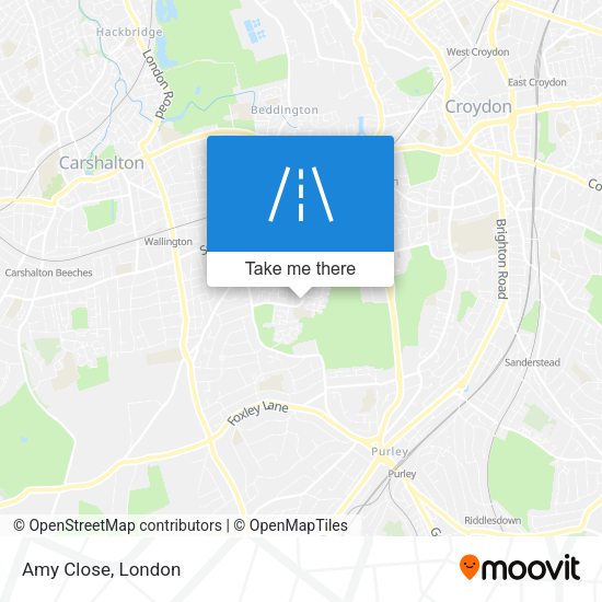 Amy Close map