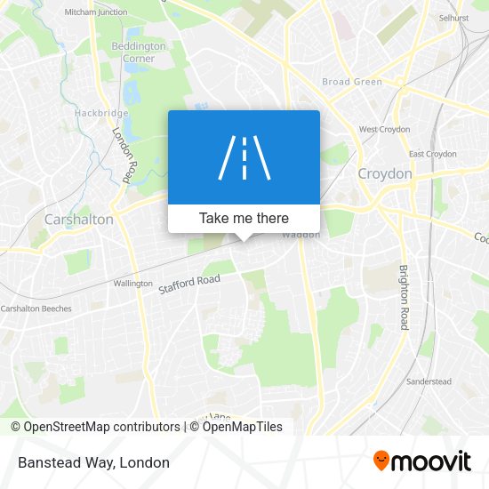 Banstead Way map