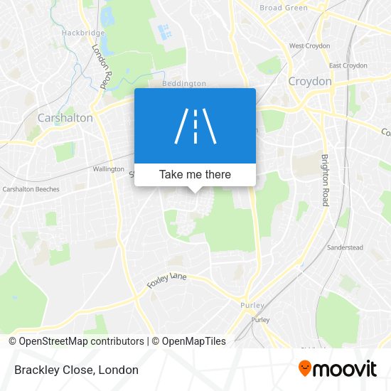 Brackley Close map