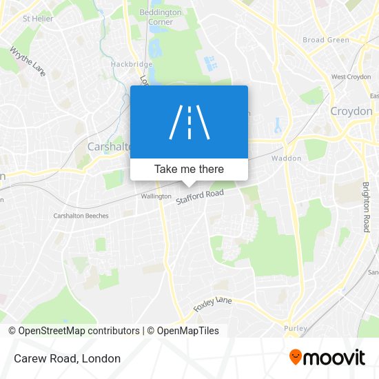 Carew Road map