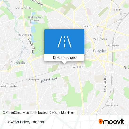 Claydon Drive map