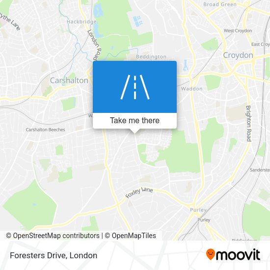 Foresters Drive map