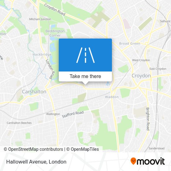Hallowell Avenue map