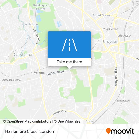 Haslemere Close map